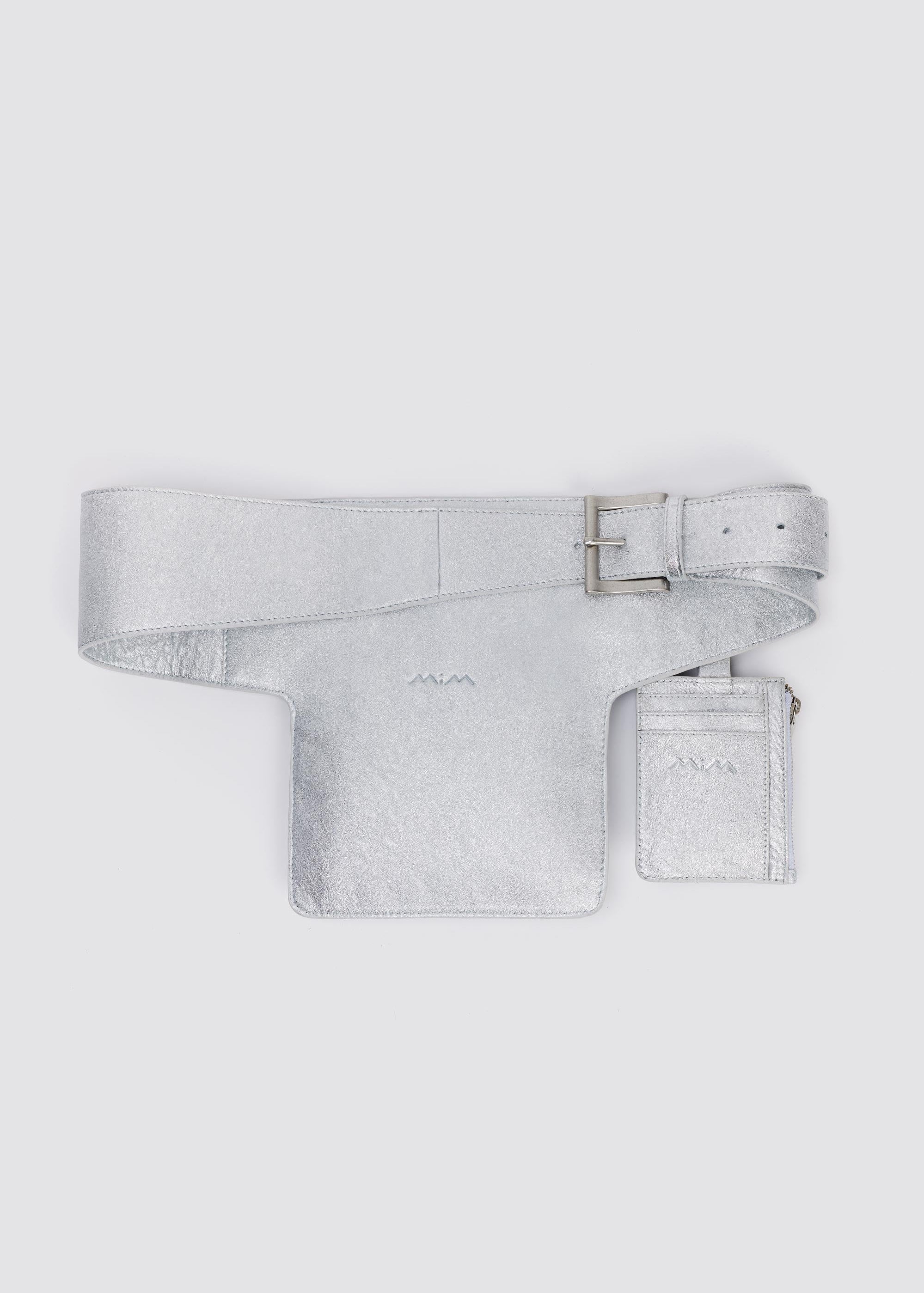 MIM Bolso Unica KEISER BELT PLATEADO