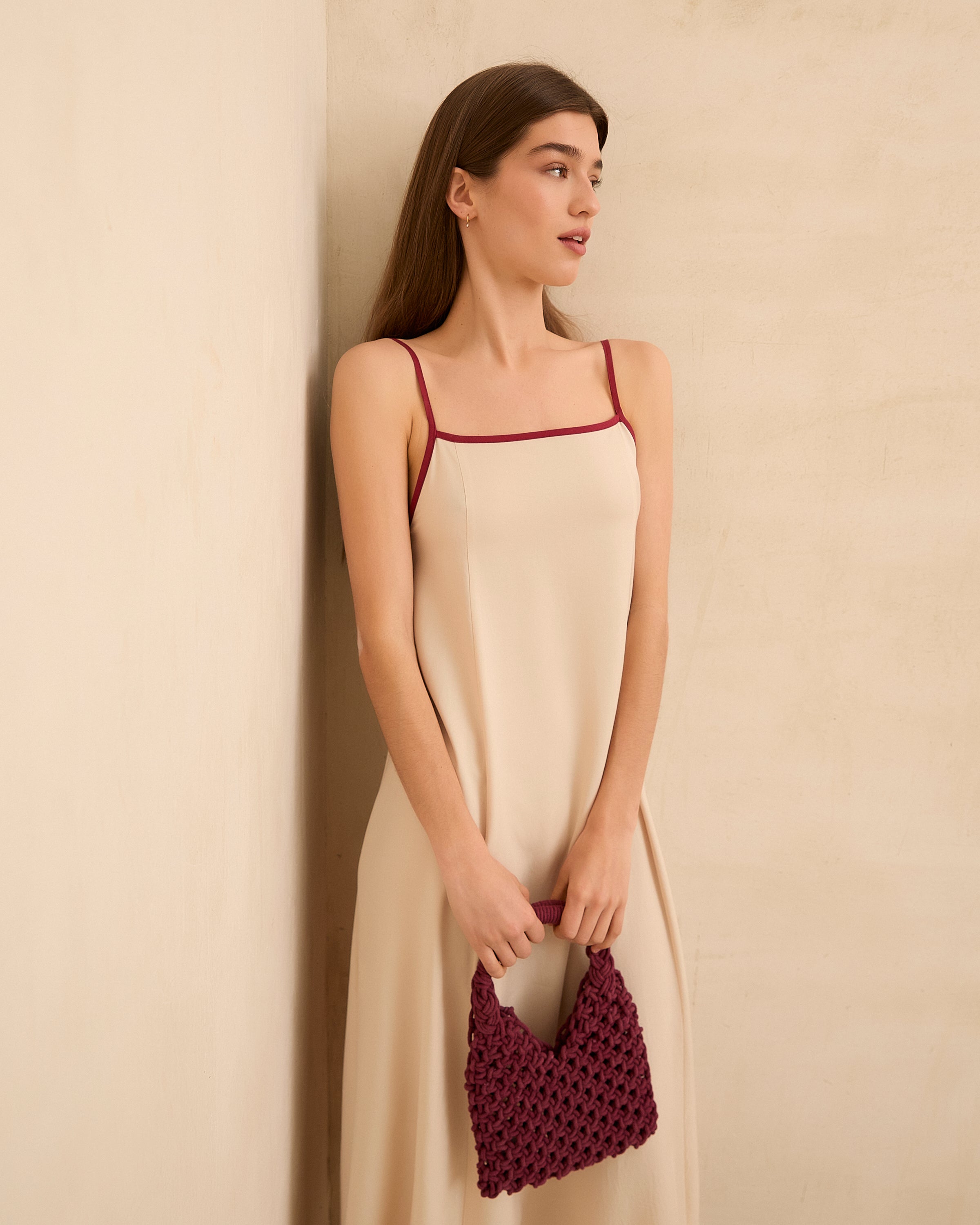 MIM Bolso Unica Knot Bag Burdeos