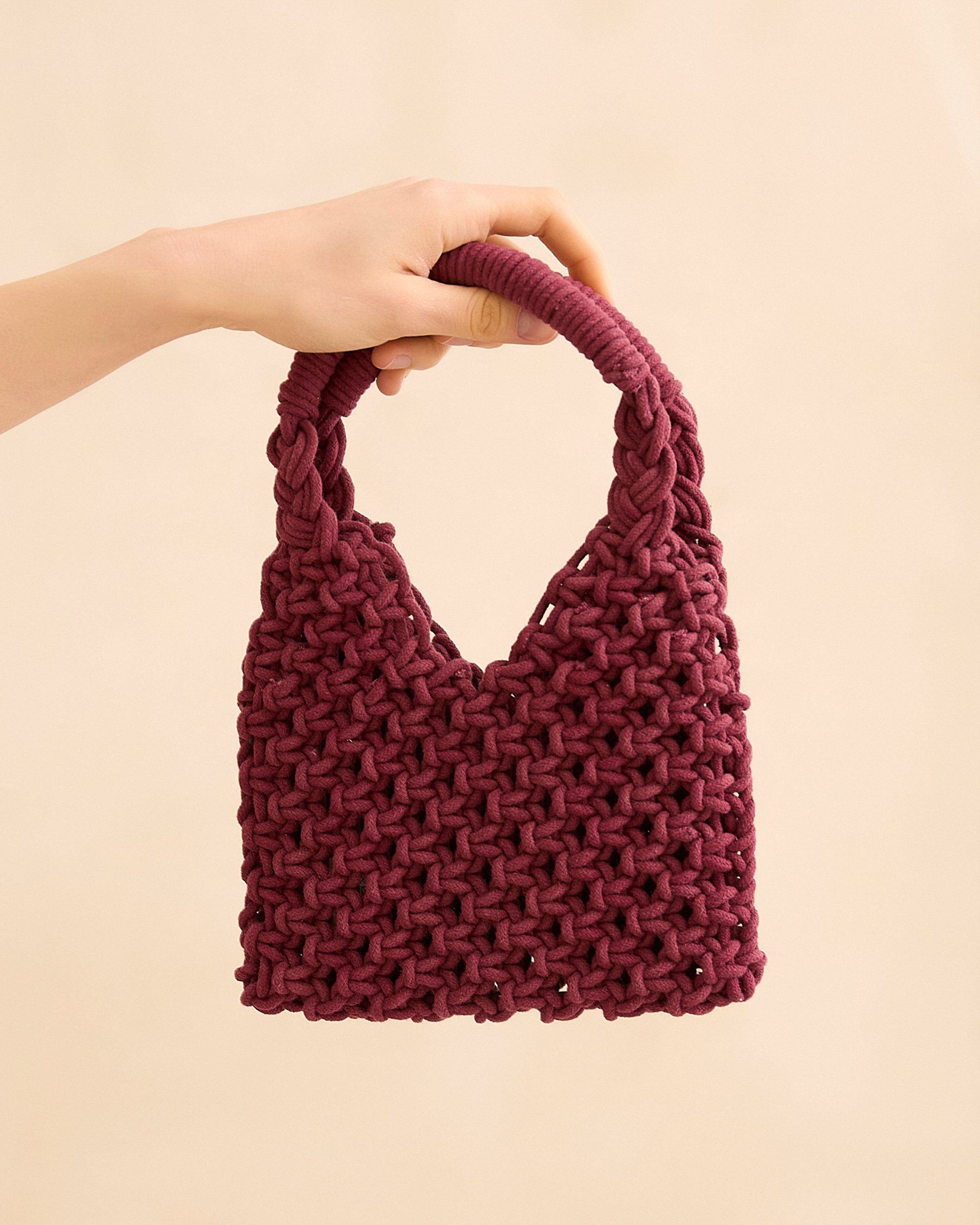 MIM Bolso Unica Knot Bag Burdeos