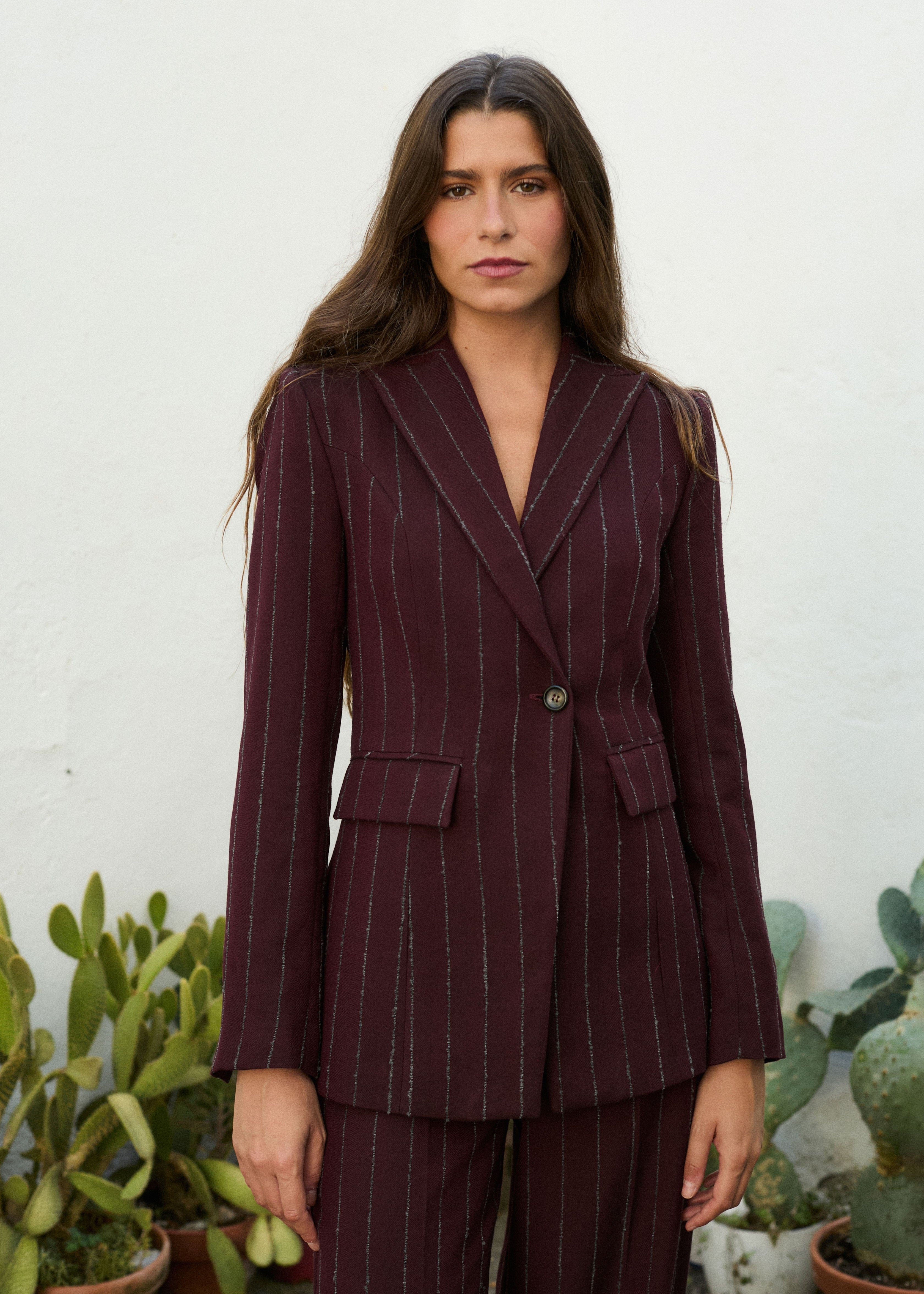 MIM Chaqueta BLAZER ELY BERENJENA