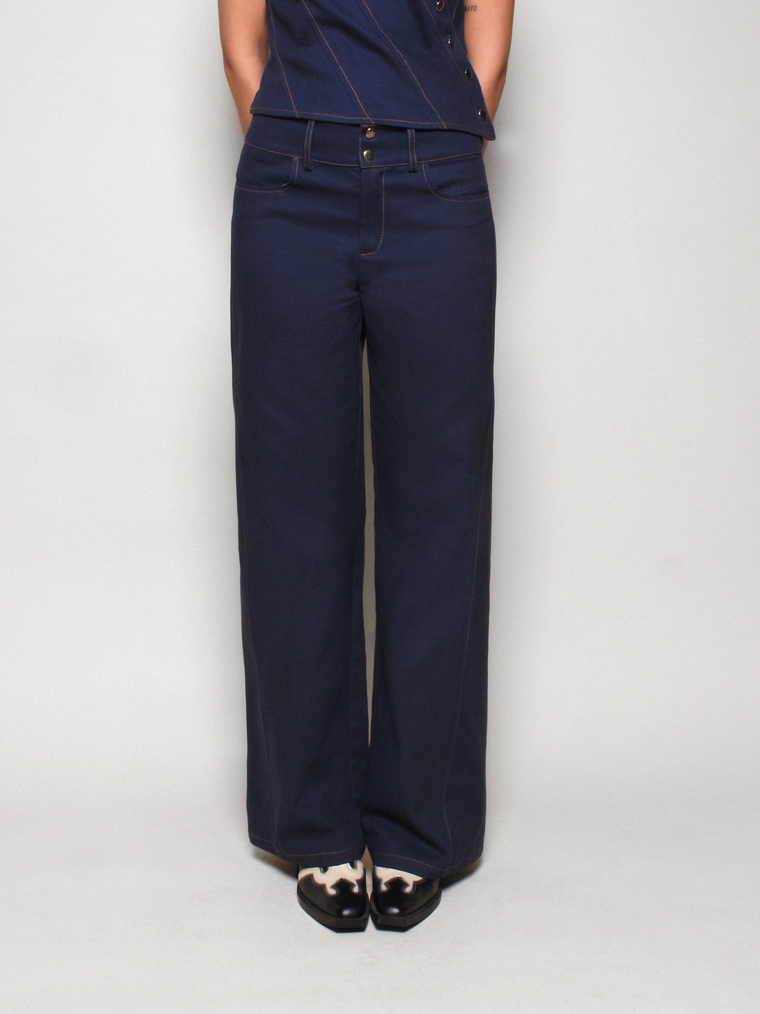 MIM Pantalón PANTALÓN BARNY AZUL MARINO