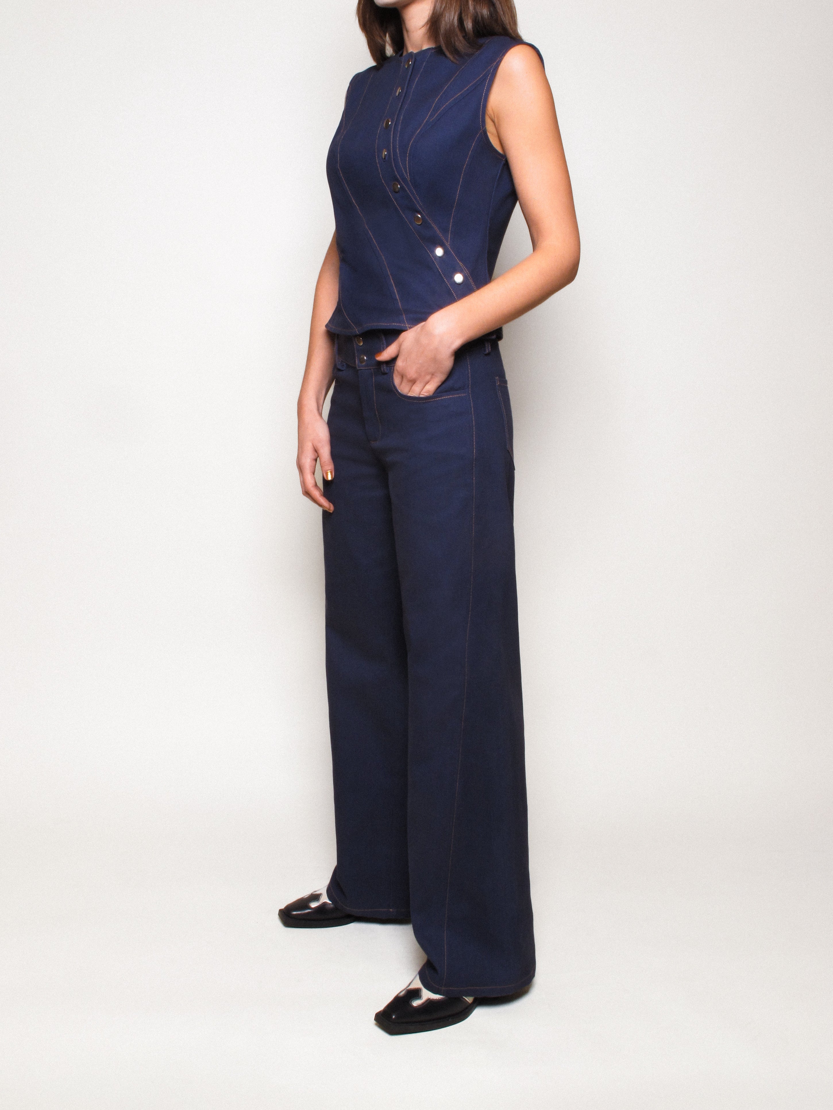 MIM Pantalón PANTALÓN BARNY AZUL MARINO