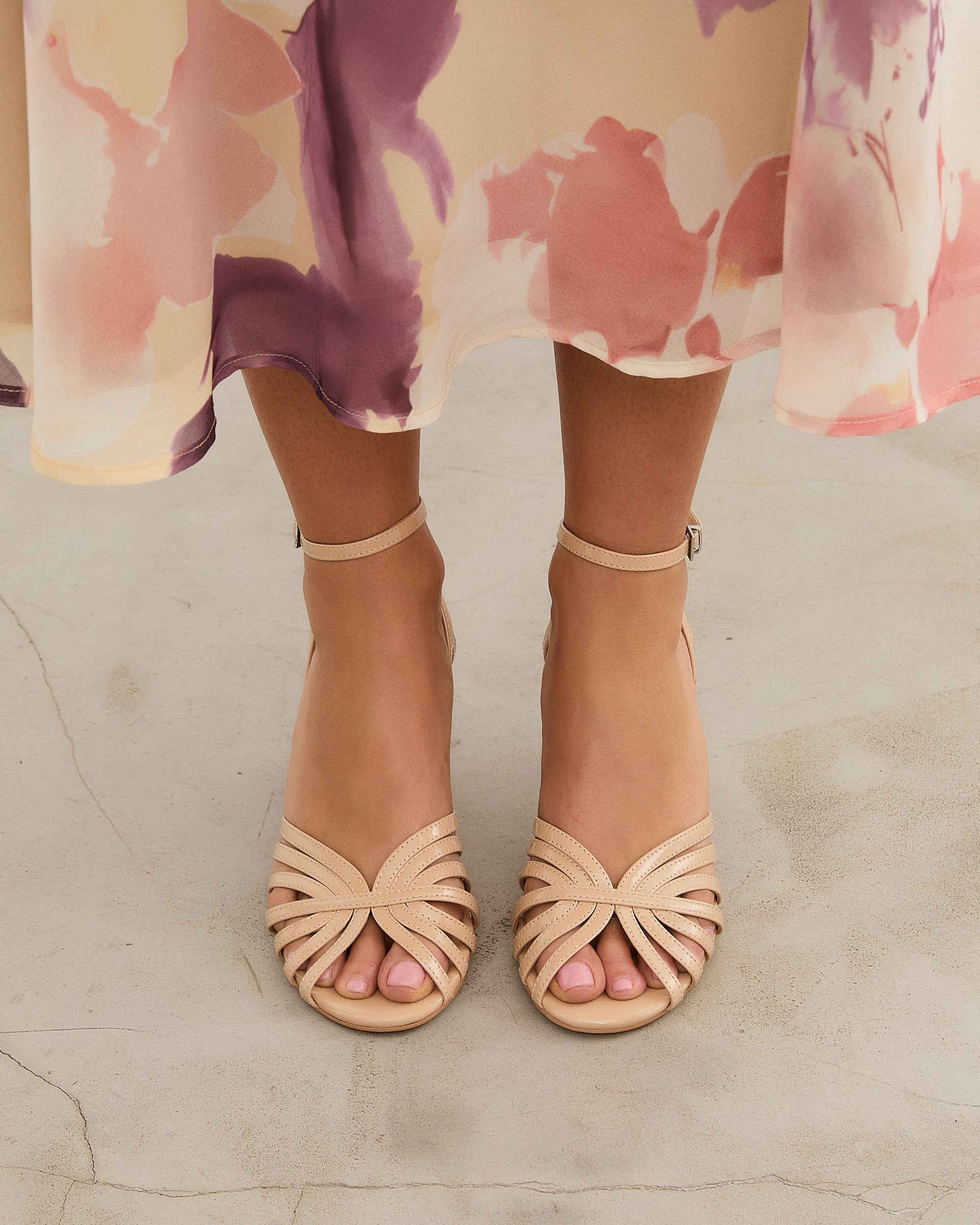 MIM Sandalia de tacón Nao Nude