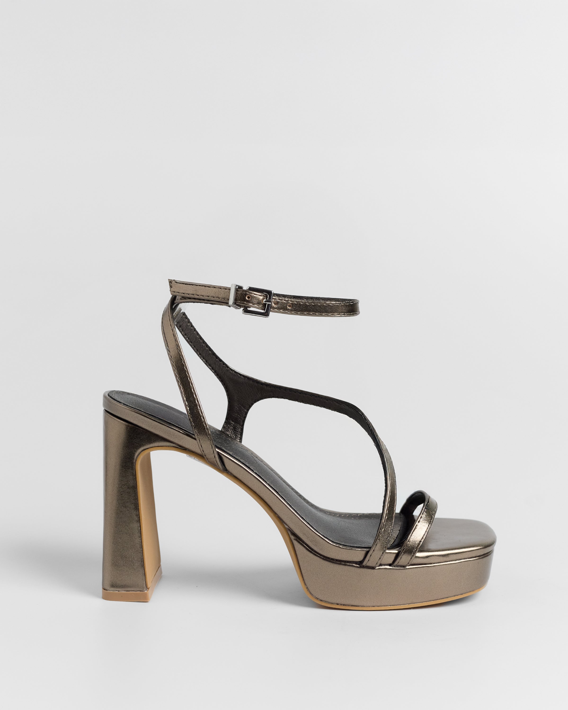 MIM Sandalia de tacón Nelly Metalizado