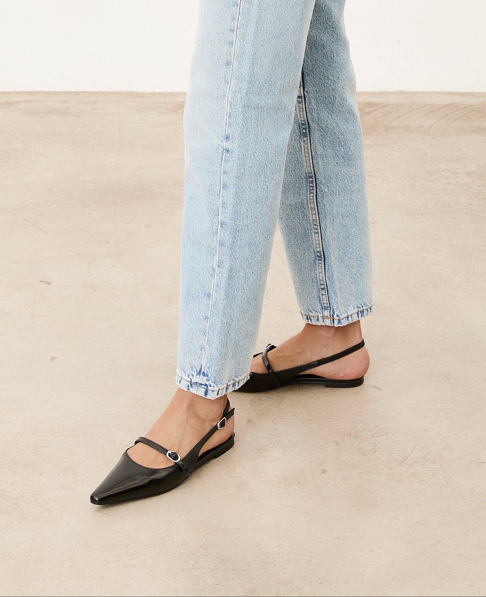 Mim shoes Zapato plano MANCY NEGRO