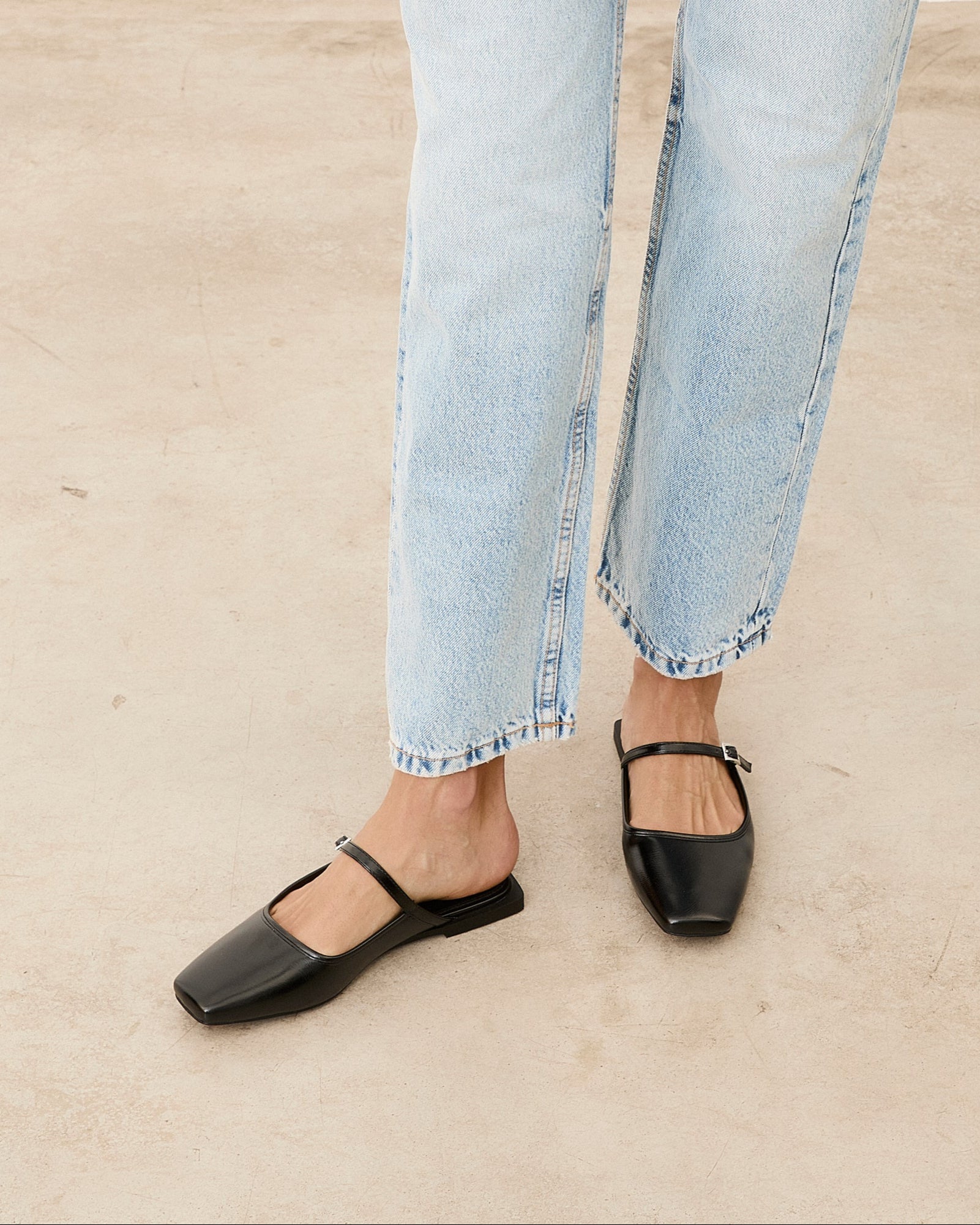 Mim shoes Zapato plano MONI NEGRO