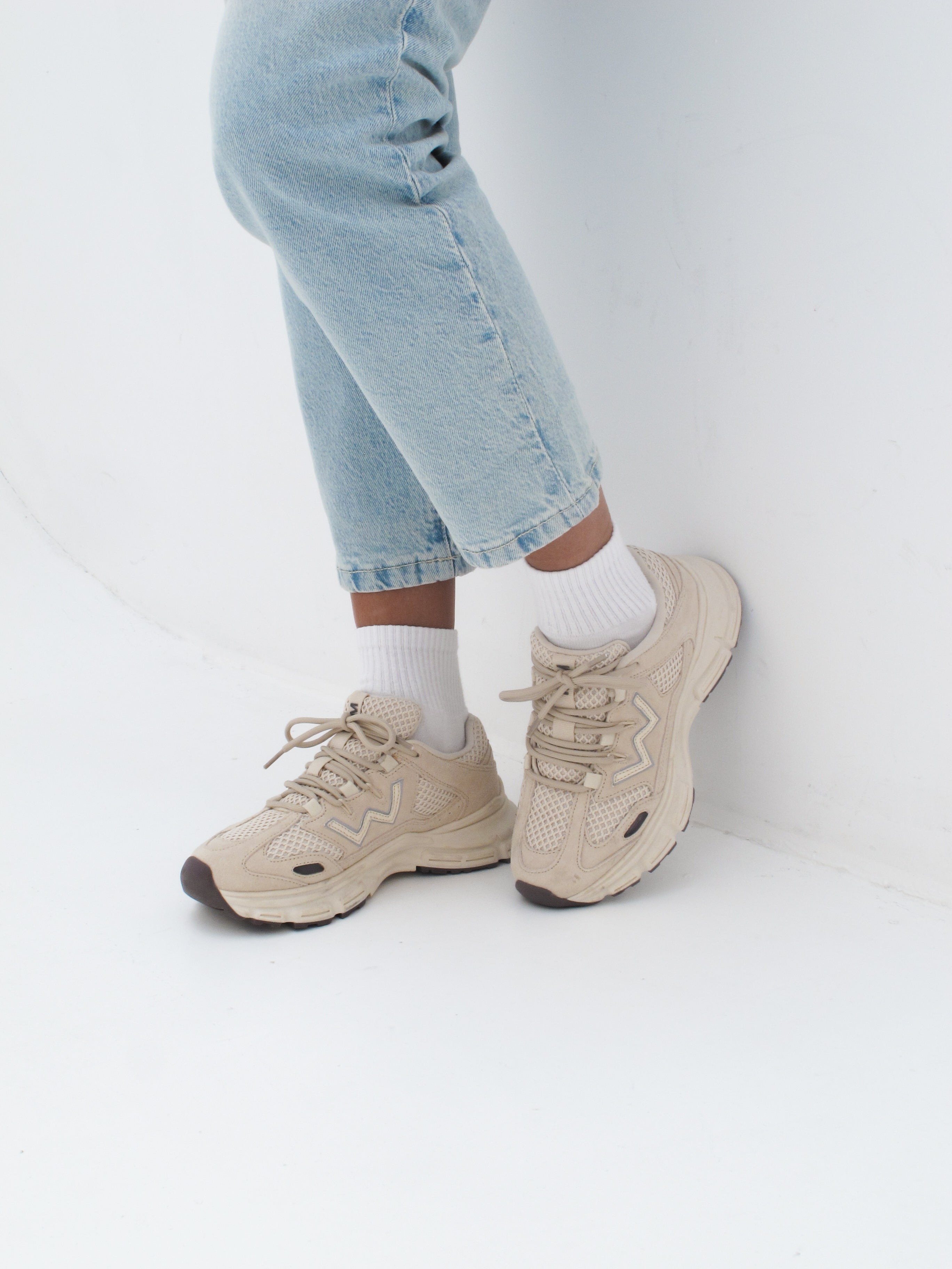 MIM Zapatilla Mesh Beige