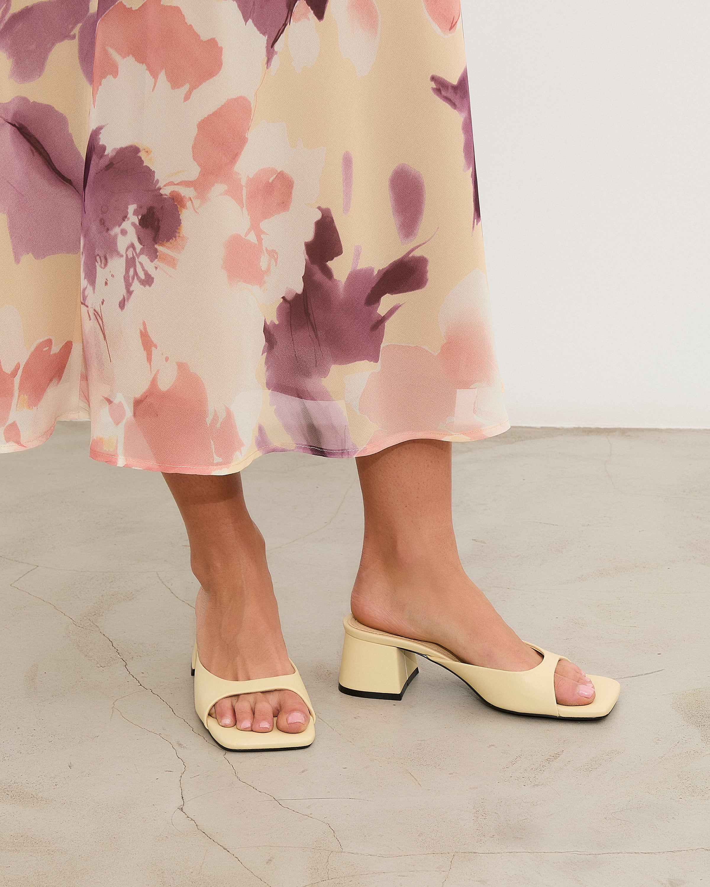 MIM Sandalia de tacón Murfy Amarillo