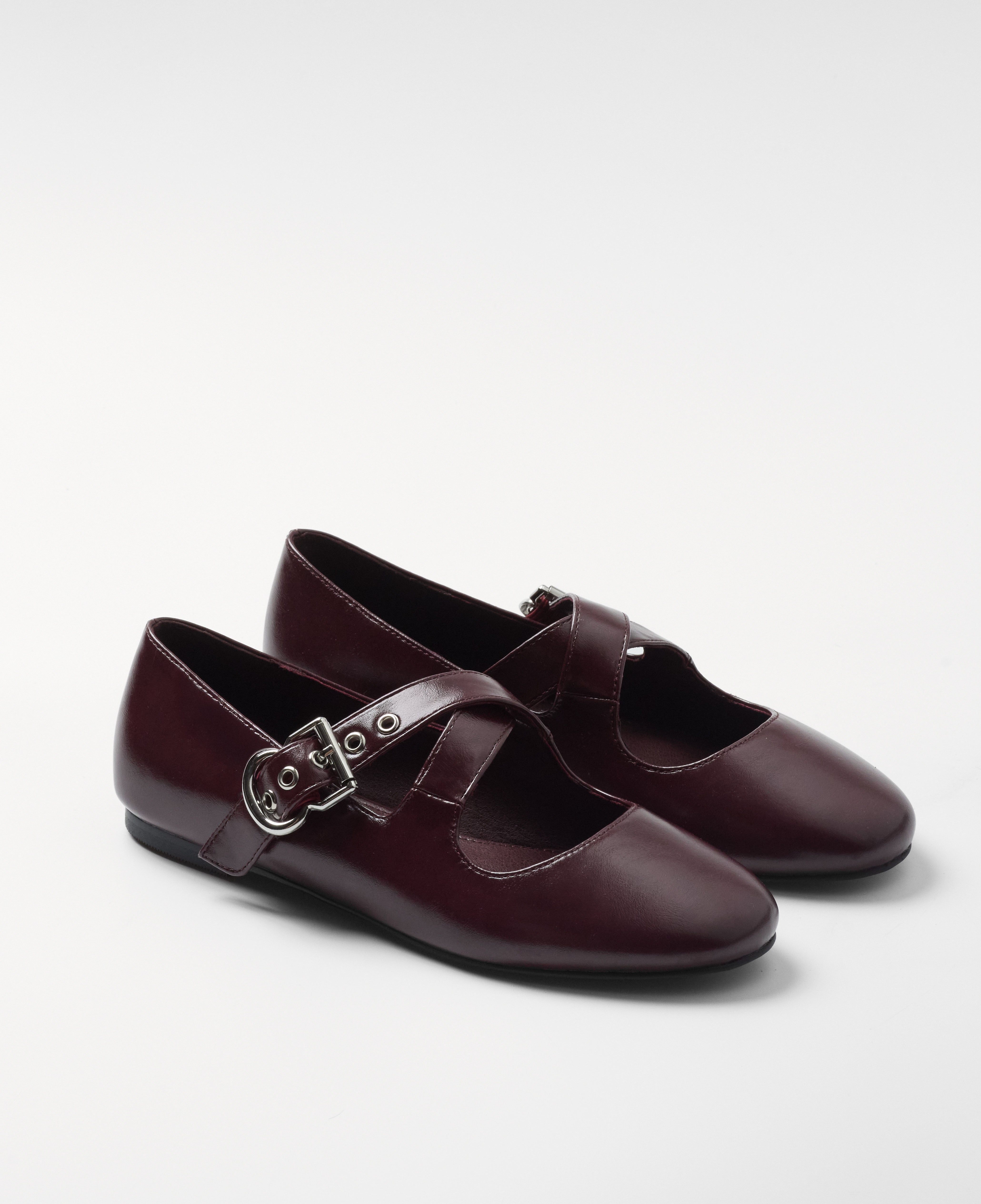 Mim shoes Zapato plano FLO BURDEOS