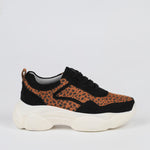 MIM Zapatilla MS39 W Black Leopard